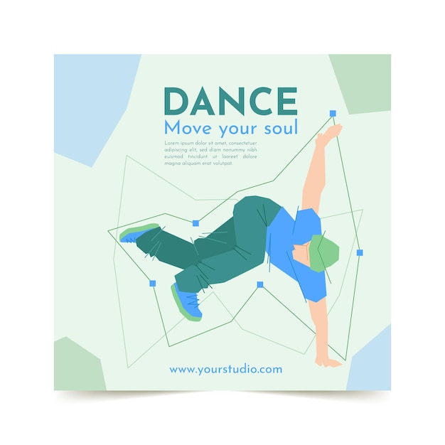 Dance lessons print template