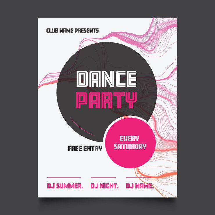 Dance party poster
