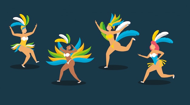Танцор бразильский карнавал