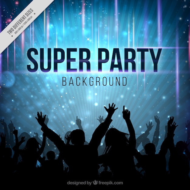 Free vector dancing crowd background