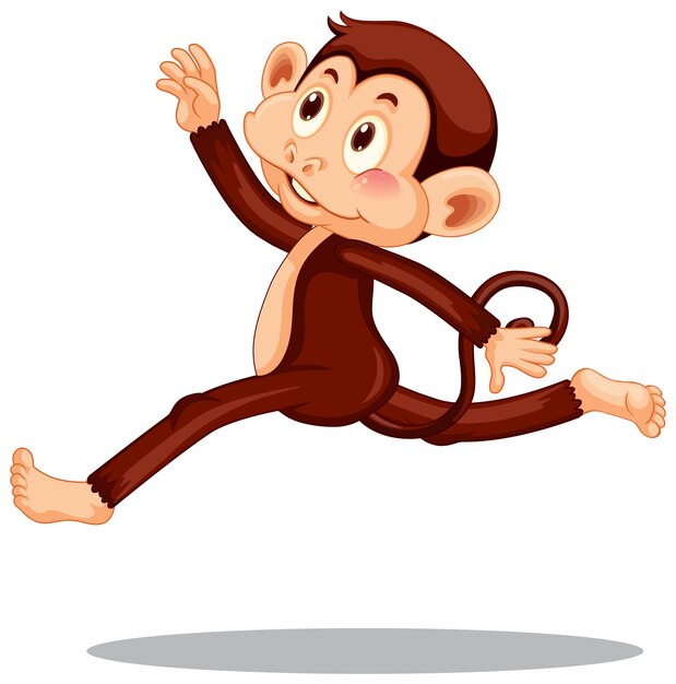 Dancing monkey cartoon character
