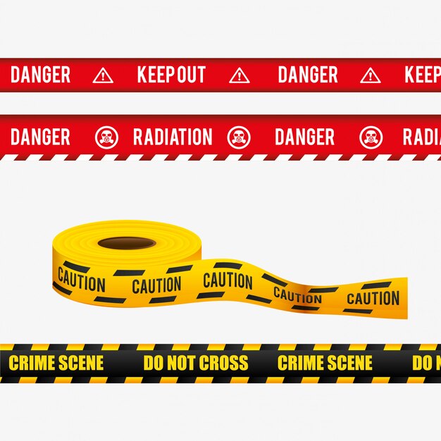 Free vector danger advertising design.