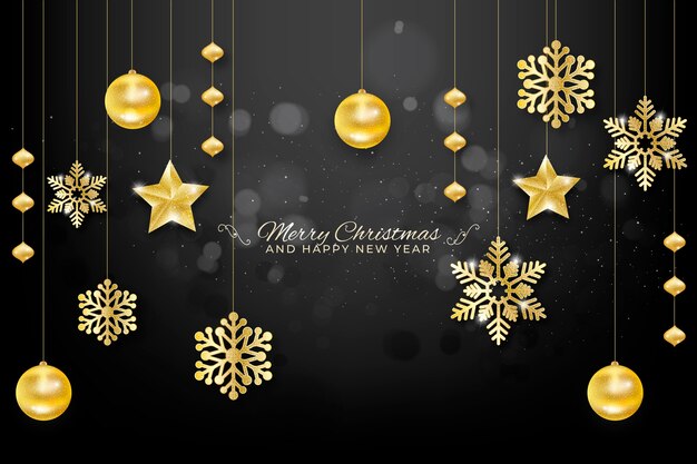 Dar background with christmas theme