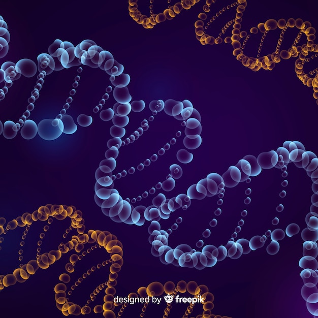 Free vector dark abstract dna structure background