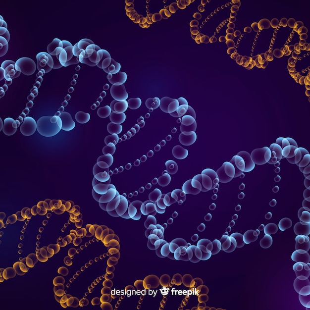 Темный абстрактный фон структуры ДНК