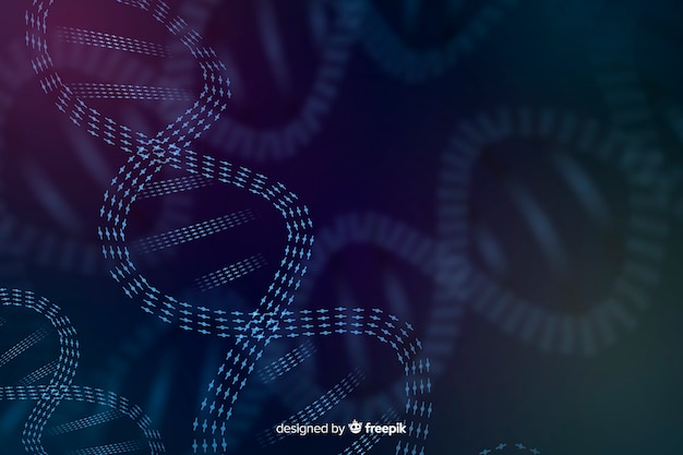 Dark abstract dna structure background