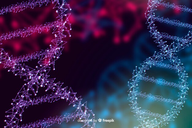 Dark abstract dna structure background