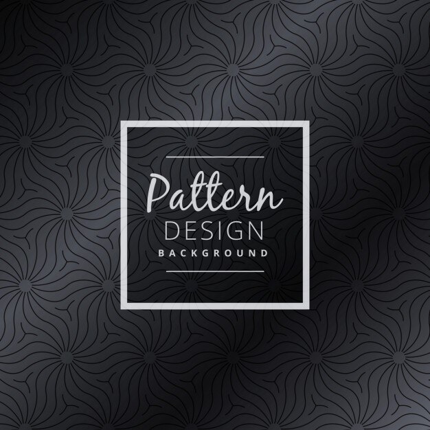 Free Vector dark abstract pattern with flowers