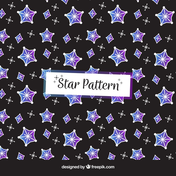 मुफ़्त वेक्टर dark abstract star pattern