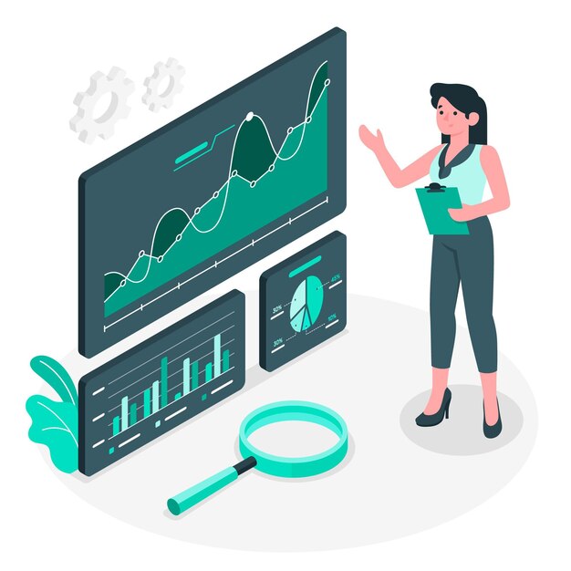 Dark analytics concept illustration