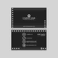 Free vector dark audiovisual card