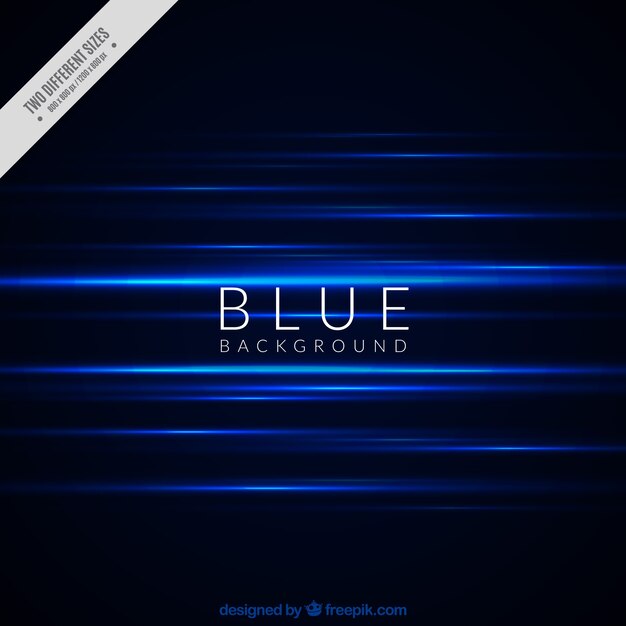 Dark background of blue light lines