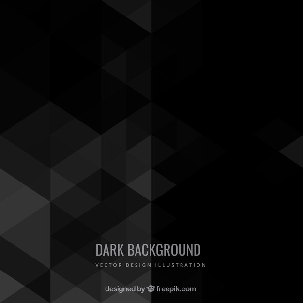 Free Vector dark background in geometric style