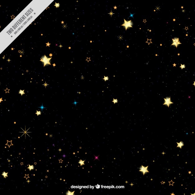 Dark background of stars