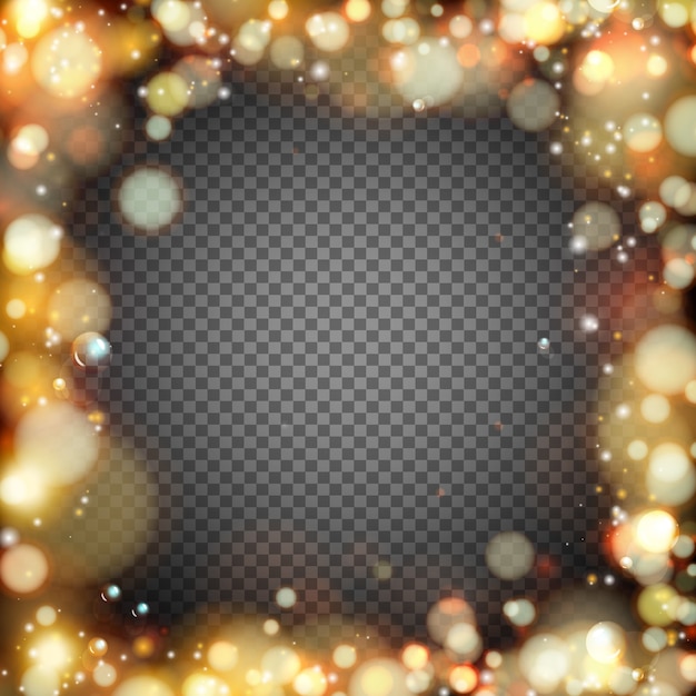 Free vector dark background with bokeh effect