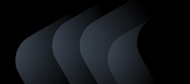 Free vector dark background with dynamic shapes