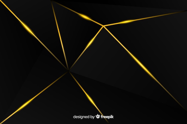 Dark background with golden lines