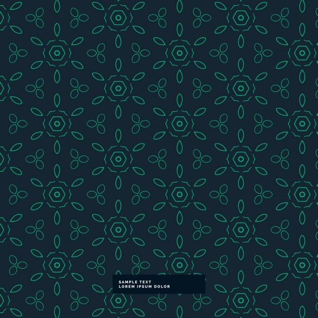 Free vector dark background with green pattern