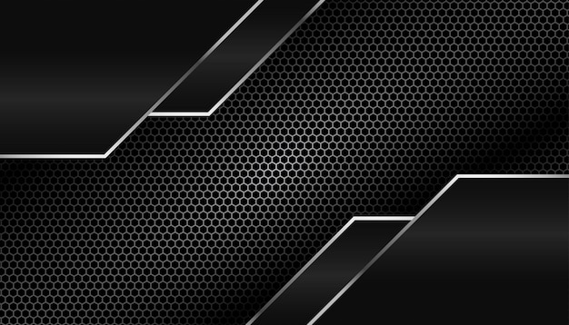 Dark black carbon fiber metal lines background