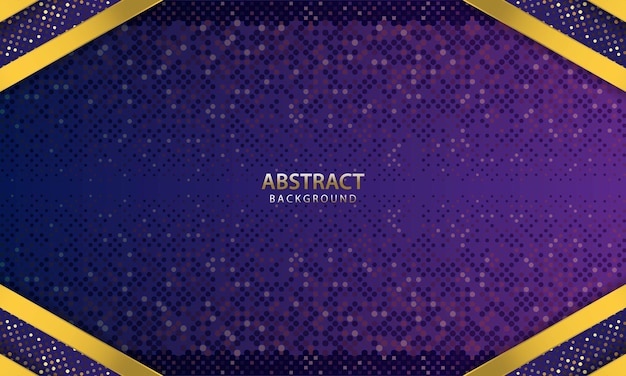 Dark blue abstract background. texture with line gold and glitters decoration. realistic vector illustration.