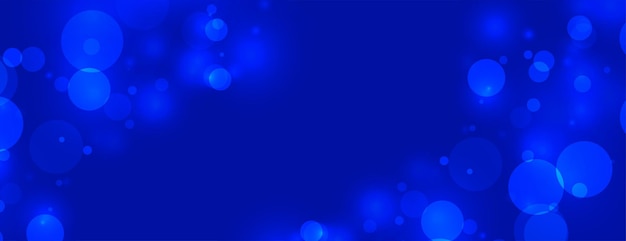 Dark blue background with bokeh lights