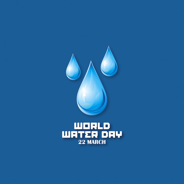Фон всемирного дня водных ресурсов Бесплатные векторы