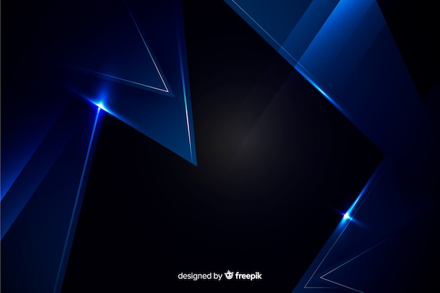 Free vector dark blue background with metallic effect