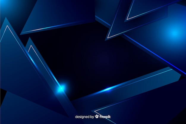 Free vector dark blue background with metallic effect