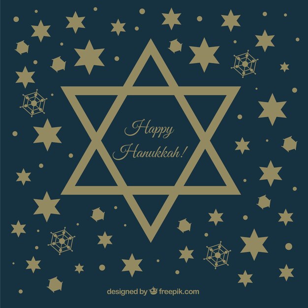 Dark blue background with stars for hanukkah