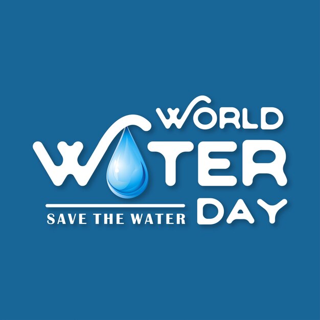 Dark blue background for world water day