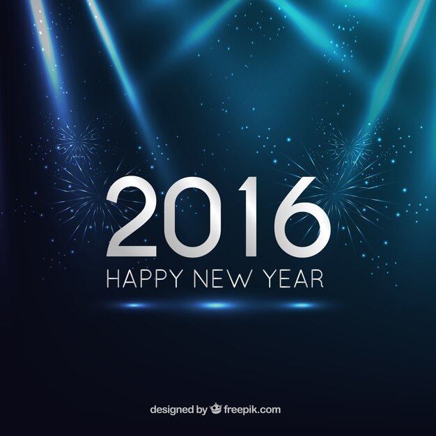 Dark blue new year background