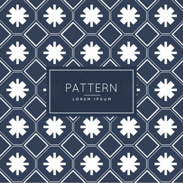 Free Vector dark blue patten with abstract shapes