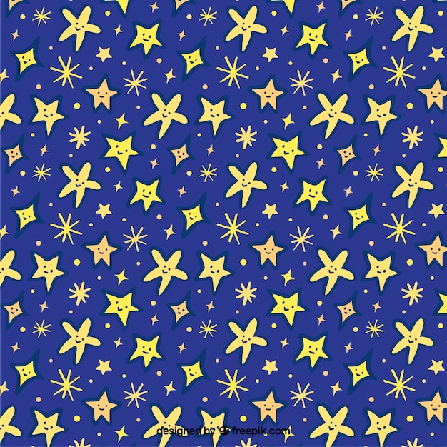 Dark blue pattern with stars