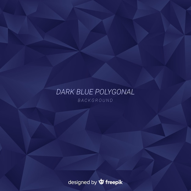 Темно-синий фон многоугольной