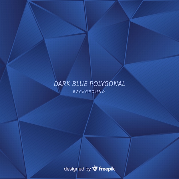 Dark blue polygonal background