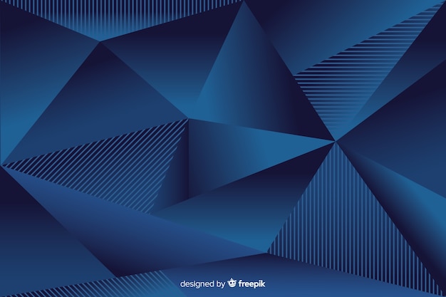 Dark blue polygonal background