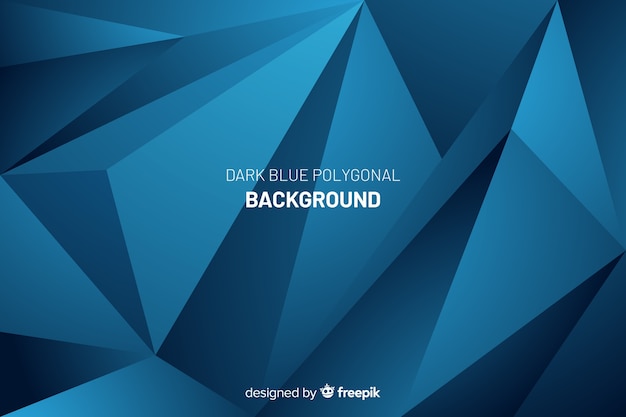 Dark blue polygonal background