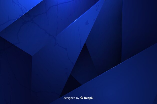 Dark blue polygonal background