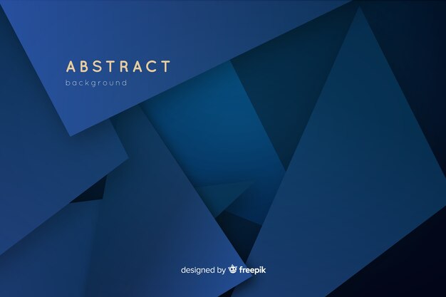 Free vector dark blue polygonal background