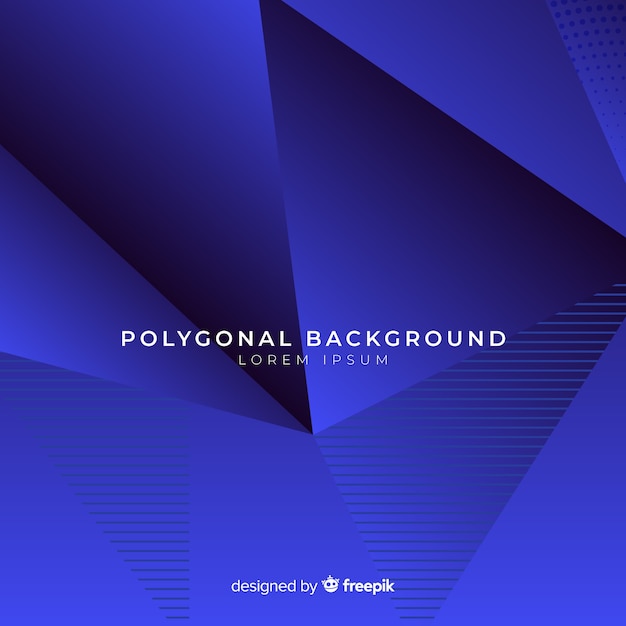 Dark blue polygonal background