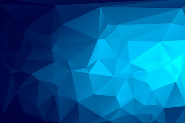 暗い青色の多角形のモザイクの背景