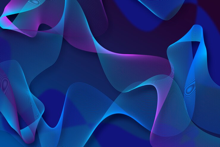 Free Vector dark blue wavy background