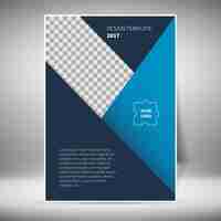 Free vector dark brochure template