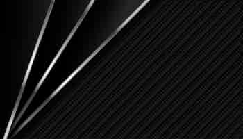 Free vector dark carbon fiber with metallic lines background