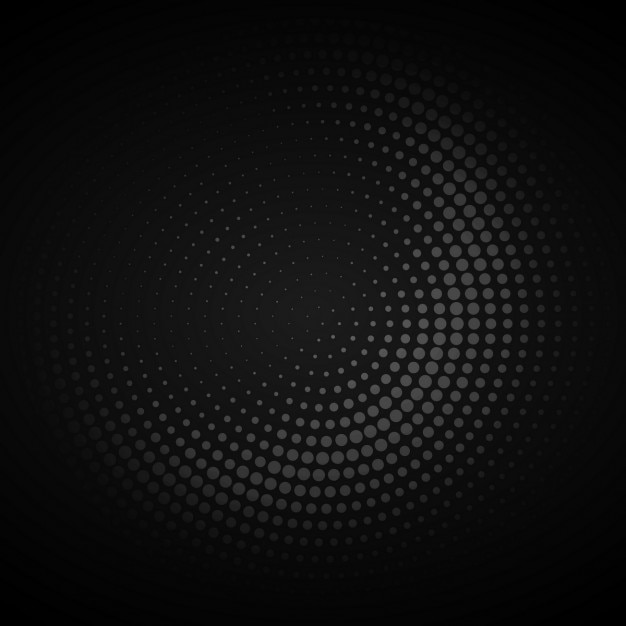 Free vector dark circular halftone background