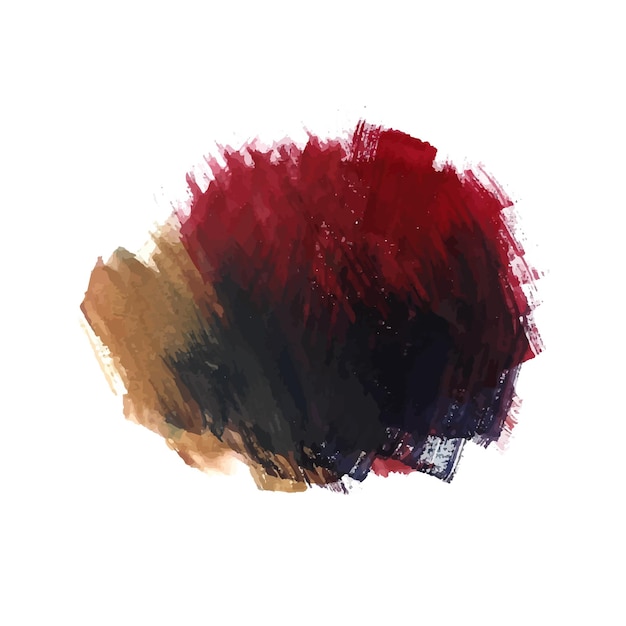 Dark colorful Watercolor brush stroke design vector