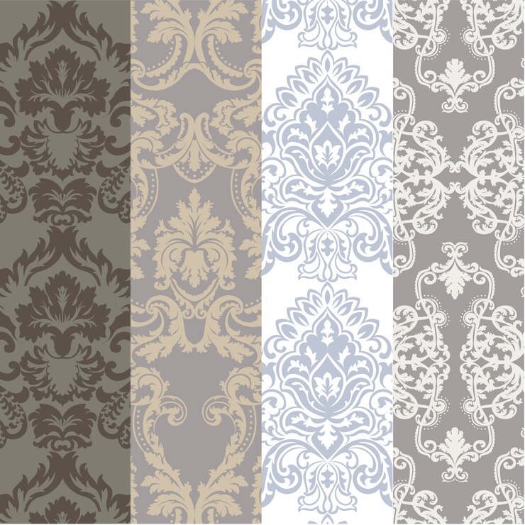 Free Vector dark colors pattern background collection