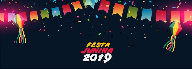 Dark festa junina festival design