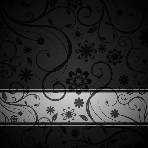 Dark floral background