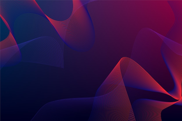 Dark futuristic wavy background